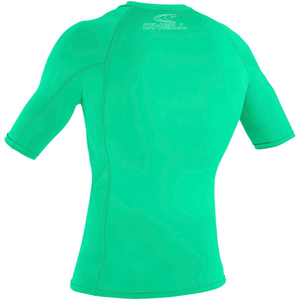 2026 O'Neill Youth Basic Skins Short Sleeve Rash Vest 3345 - Light Aqua